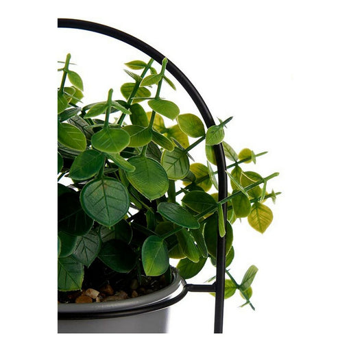 Dekorationspflanze Grau Mit Unterstützung Metall Kunststoff (14 x 30 x 14 cm)
