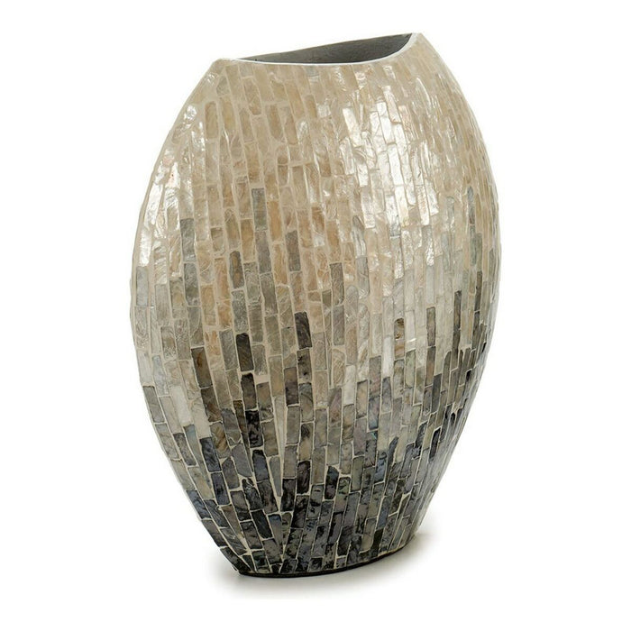 Vase Grau Verblasster Effekt (15 x 35 x 32 cm)