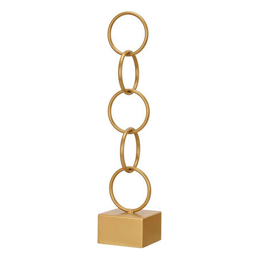 Deko-Figur Ringe Gold Metall (12,5 x 60,5 x 12,5 cm)