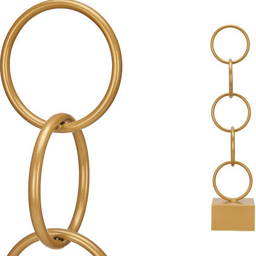 Deko-Figur Ringe Gold Metall (12,5 x 60,5 x 12,5 cm)