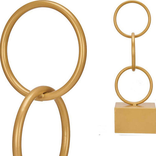 Deko-Figur Ringe Gold Metall (12,5 x 40,5 x 12,5 cm)