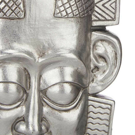 Deko-Figur Indianer Silberfarben Polyesterharz (17,5 x 36 x 10,5 cm)