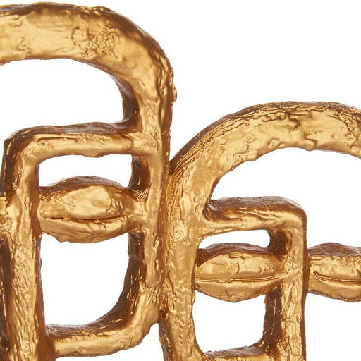 Deko-Figur 27 x 32,5 x 10,5 cm Gesicht Gold Polyesterharz (27 x 32,5 x 10,5 cm)