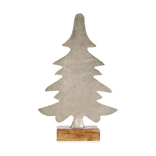 Weihnachtsbaum 6 x 25,5 x 16 cm Silberfarben Metall