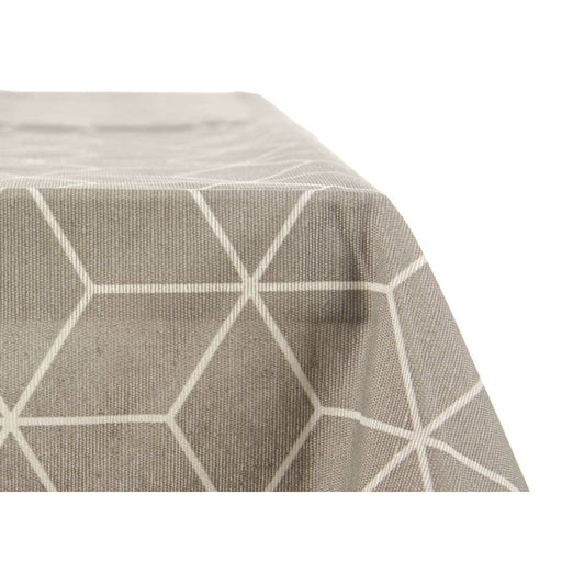 Tischdecke abstrakt Grau Abdeckung Weiß (140 x 180 cm)
