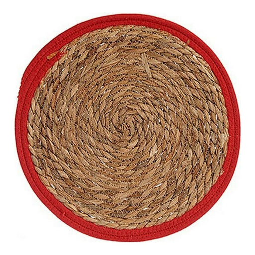 Untersetzer Rot Braun 35 x 1 x 35 cm natürlich (Ø 35 cm)