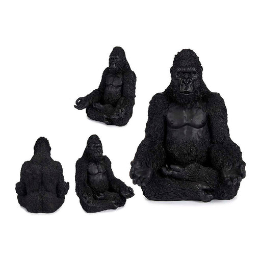 Deko-Figur Gorilla Schwarz 19 x 26,5 x 22 cm