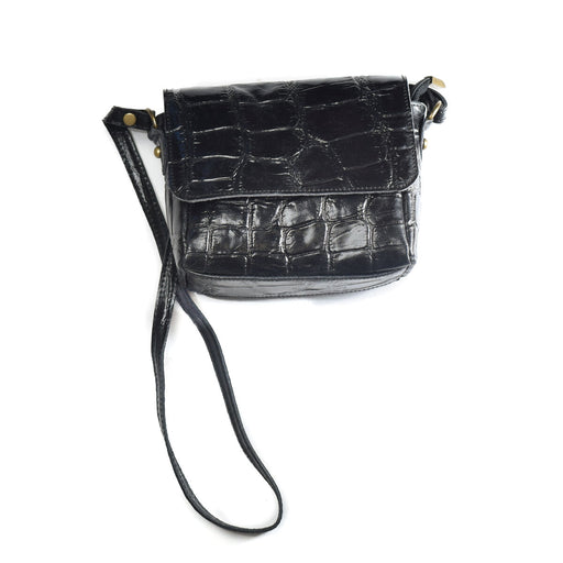 Damen Handtasche Firenze Artegiani FA411414-BLACK Schwarz 17 x 18 x 6 cm
