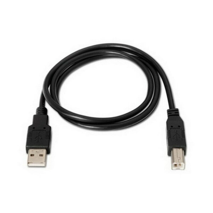 USB 2.0 A zu USB-B-Kabel NANOCABLE 10.01.0105-BK Schwarz (4,5 m)