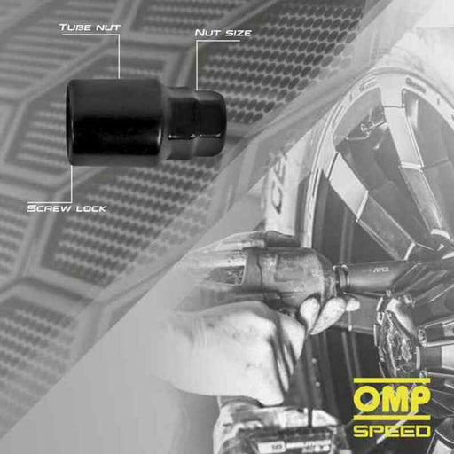 Anti-Diebstahl Schrauben OMP OMPS09861201 M12 x 1,50 4 uds Schwarz