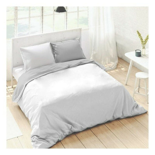 Bettdeckenbezug Naturals Weiß Grau