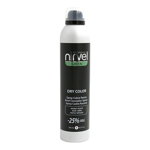 Ansatzspray für graues Haar Green Dry Color Nirvel Green Dry Schwarz (300 ml)