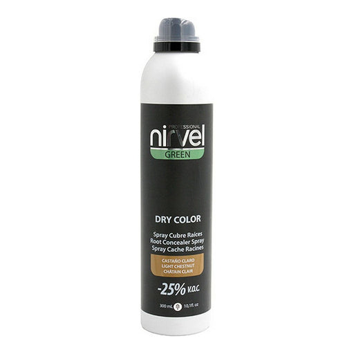 Ansatzspray für graues Haar Green Dry Color Nirvel Green Dry Kastanie hell (300 ml)