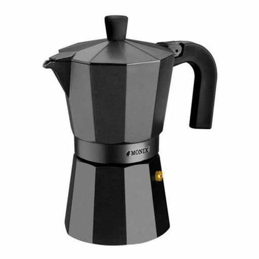 Italienische Kaffeemaschine Monix Braisogona_M640012 Schwarz Aluminium 12 Kopper 1,5 L