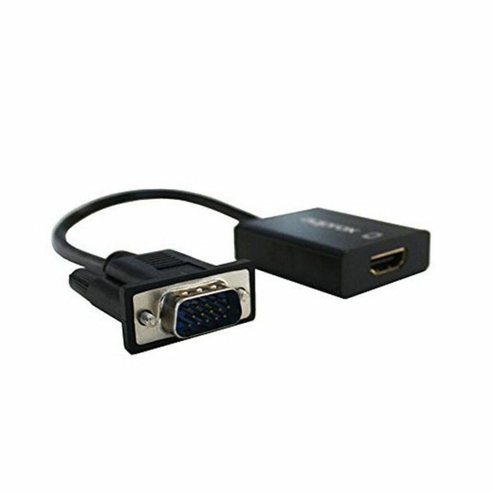 VGA-zu-HDMI-Adapter mit Audio approx! APPC25 3,5 mm Micro USB 20 cm 720p/1080i/1080p Schwarz