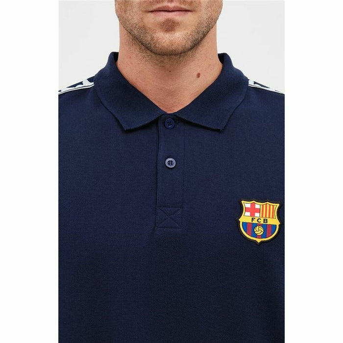 Herren Kurzarm-Poloshirt F.C. Barcelona Marineblau