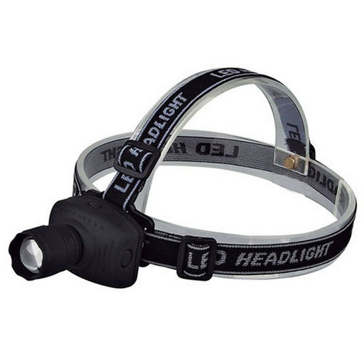 LED-Kopf-Taschenlampe TM Electron Zoom Schwarz 3W