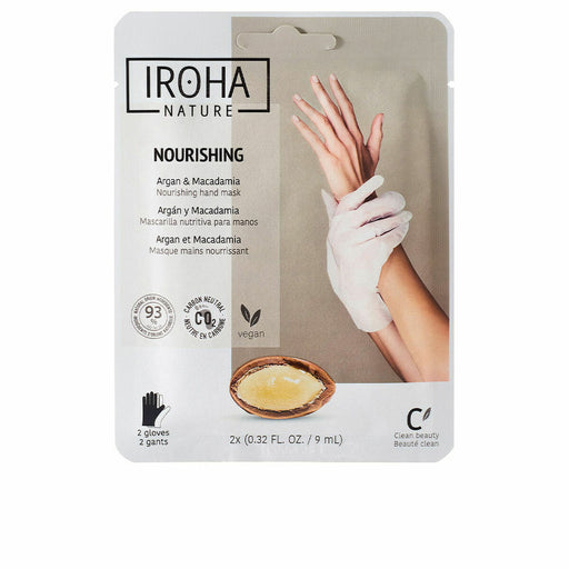 Handschuhe für Handpflege Iroha Argan Macadamia Macadamia Argan (1 Stück)