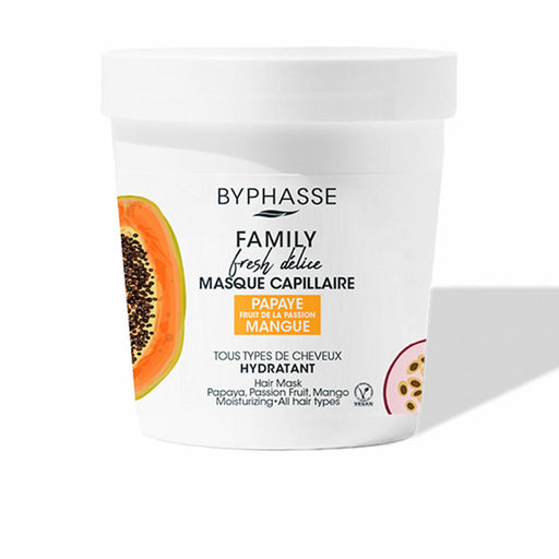 Feuchtigkeitsspendende Maske Byphasse Family Fresh Delice Papaya Passionsfrucht 250 ml