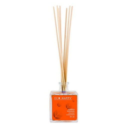 Parfümierte Stäbe Mikado Canela Naranja Eco Happy Naranja 95 ml