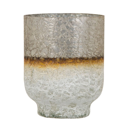 Vase Kristall Gold Weiß 15 x 15 x 19 cm