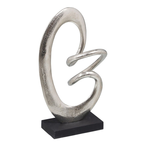 Deko-Figur 18,5 x 8 x 34 cm Schwarz Silber
