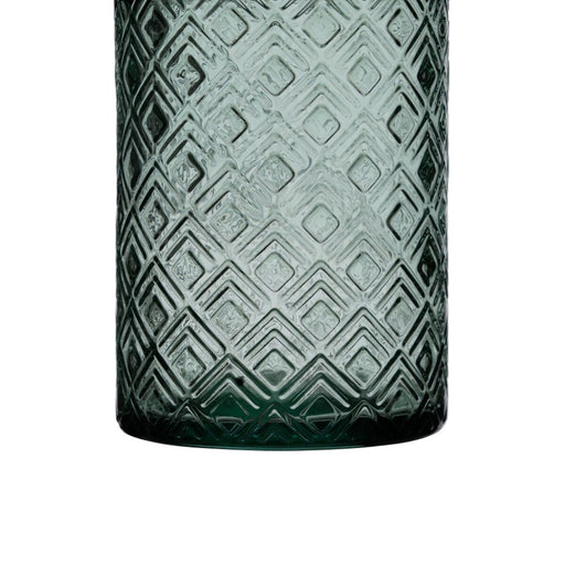 Vase Recyceltes Glas grün 9 x 9 x 28 cm