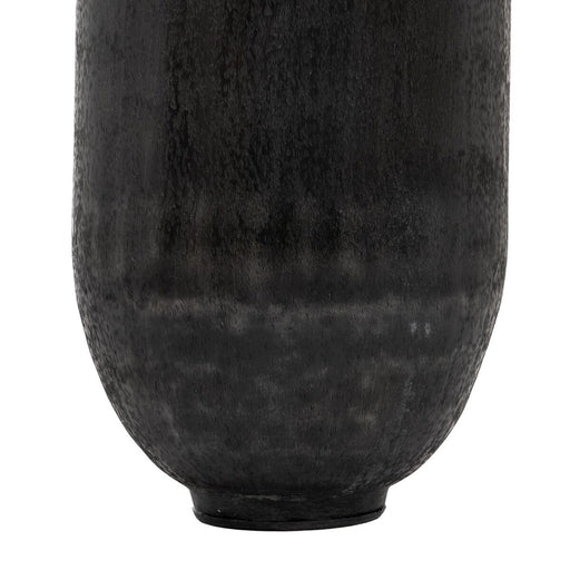 Vase Schwarz Aluminium