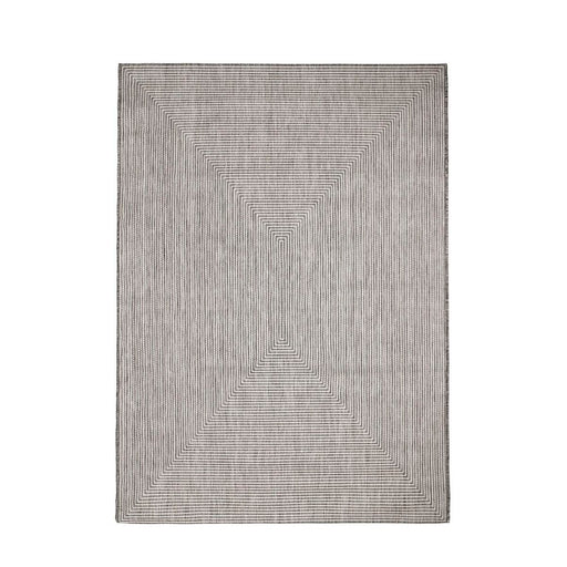 Außenbereich-Teppich Quadro Grau