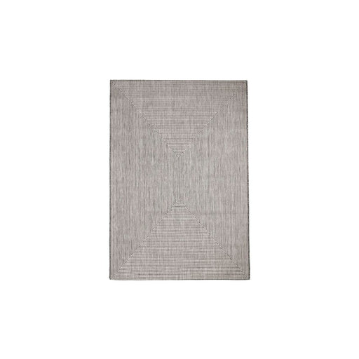 Außenbereich-Teppich Quadro 230 x 160 x 0,5 cm Grau