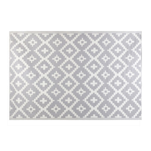 Außenbereich-Teppich Paros 160 x 230 x 0,5 cm Grau Polypropylen