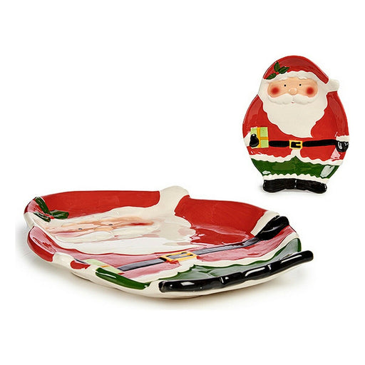 Tischdekoration Weihnachtsmann Rot aus Keramik