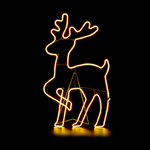 Weihnachts-Rentier Licht 57 x 14 x 80 cm Gelb