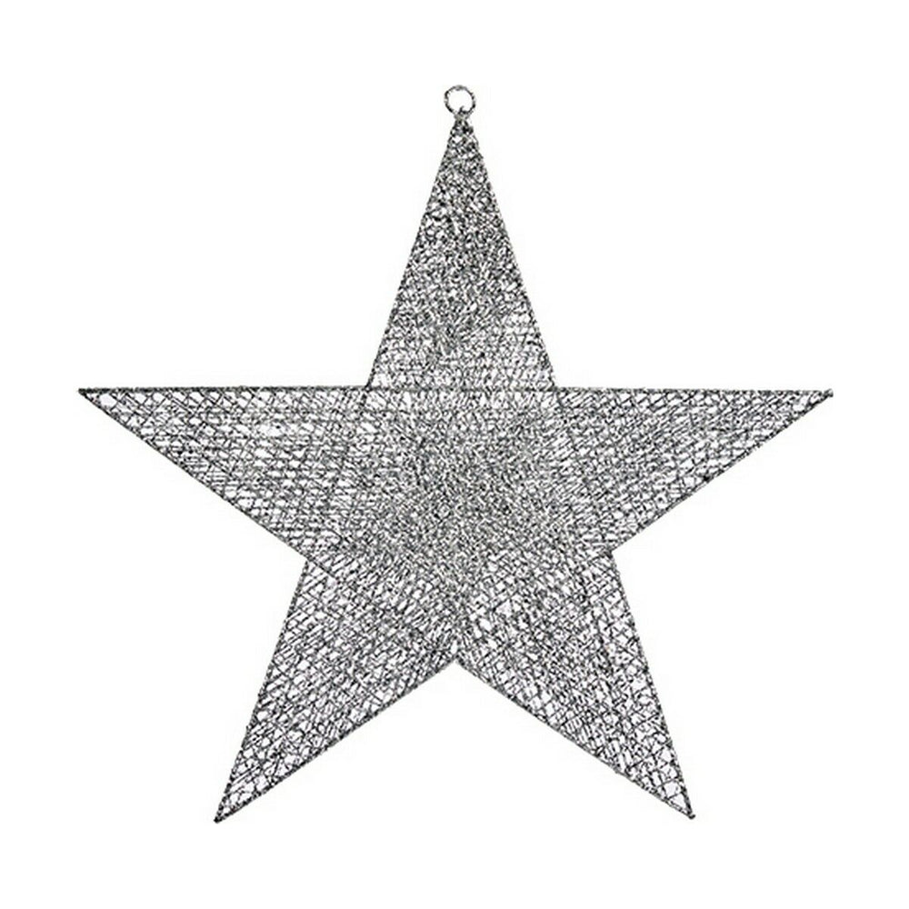Weihnachtsschmuck Silberfarben Stern 50 x 51,5 x 0,5 cm Metall