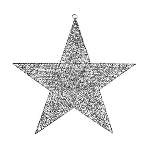 Weihnachtsschmuck Silberfarben Stern 50 x 51,5 x 0,5 cm Metall