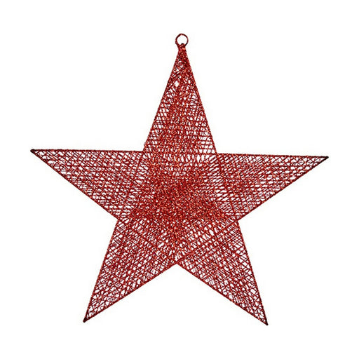 Weihnachtsschmuck Rot Stern Metall (50 x 51,5 x 0,5 cm)