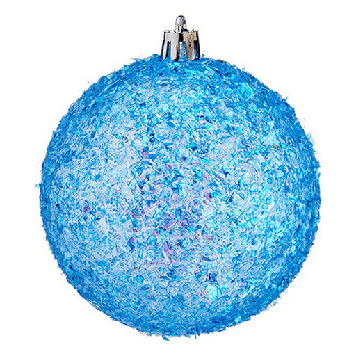 Weihnachtsbaumkugeln Ø 8 cm 6 Stück Blau PVC