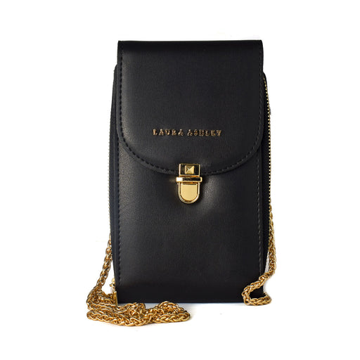 Damen Handtasche Laura Ashley KIRBY-PLAIN-BLACK Schwarz 19 x 11 x 4 cm