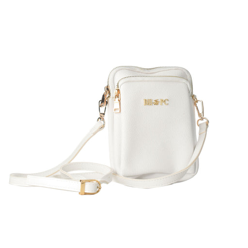 Damen Handtasche Beverly Hills Polo Club 1102-WHITE Weiß 12 x 17 x 4 cm