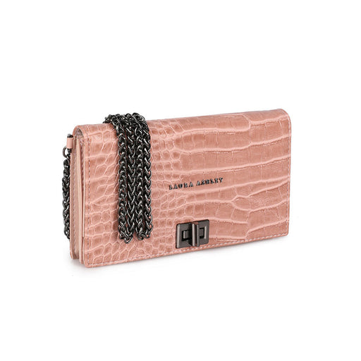 Damen Handtasche Laura Ashley DUTHIE-CROCO-POWDER Rosa 19 x 11 x 3 cm