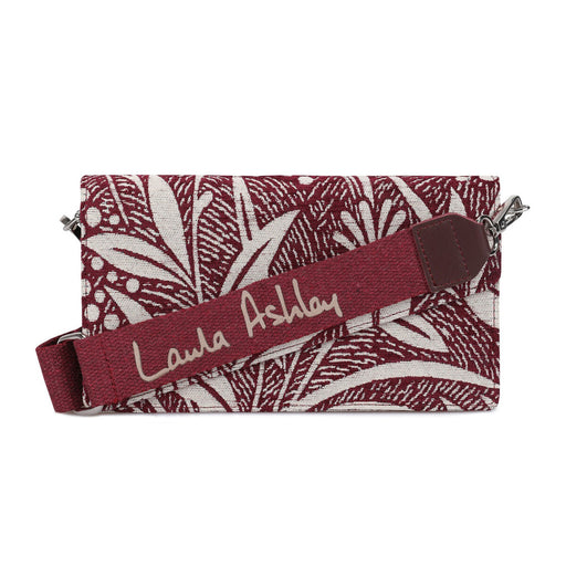 Damen Handtasche Laura Ashley CRESTON-FLOWER-CLARET-RED Grau 24 x 13 x 3 cm