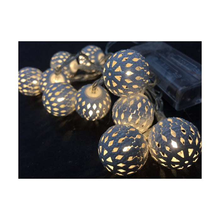 LED-Lichterkette Decorative Lighting Silberfarben
