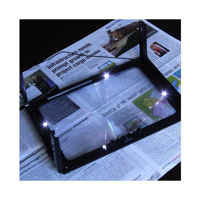 Lupe mit LED Bensontools (27 x 20 x 2 cm)