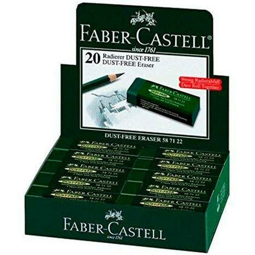 Radiergummi Faber-Castell Dust Free grün (20 Stück)
