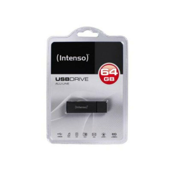 USB und Mikro USB Stick INTENSO ALU LINE 64 GB Anthrazit 64 GB USB Pendrive