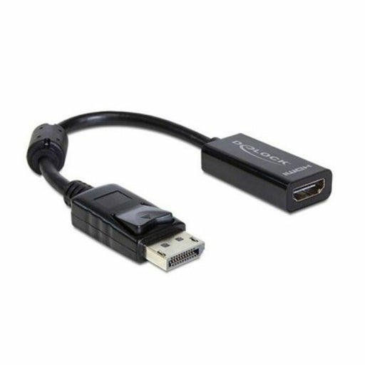 DisplayPort-zu-HDMI-Adapter DELOCK Adaptador DisplayPort > HDMI 13 cm Schwarz