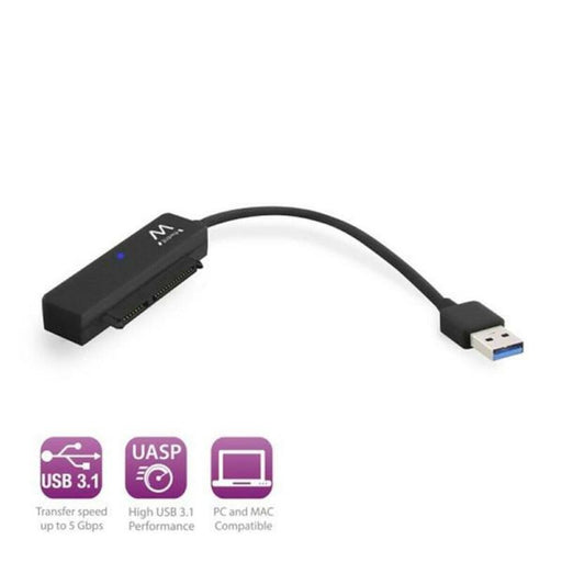 USB-zu-SATA-Adapter für Festplattenlaufwerke Ewent EW7017 2,5" USB 3.0