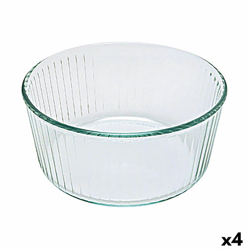 Backform Pyrex Classic Soufflé 21 x 21 x 10 cm Durchsichtig Glas (4 Stück)
