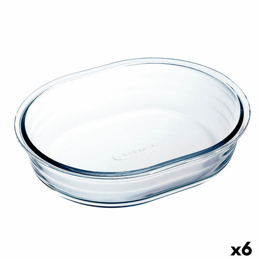 Backform Ô Cuisine Ocuisine Vidrio Durchsichtig Glas Oval 25 x 20 x 6 cm 6 Stück