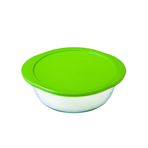 Runde Lunchbox mit Deckel Pyrex Cook & Store 27 x 24 x 8 cm grün 2,3 L Silikon Glas (6 Stück)